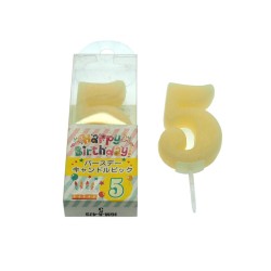 Birthday Cake Candle Number Five